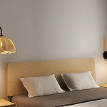 Retro leren knoop wandlamp