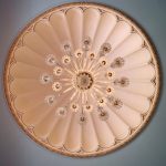 Dubbele cilindrische glazen vloerlamp