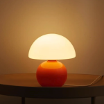 Prachtige Miniature Opal Paddenstoel Tafellamp