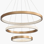 Minimalistische messing ring kroonluchter: een elegante toevoeging