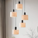 Scandinavische wit linnen lampenkap